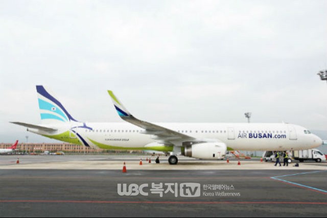 에어부산 신규 도입 항공기(A321). @에어부산