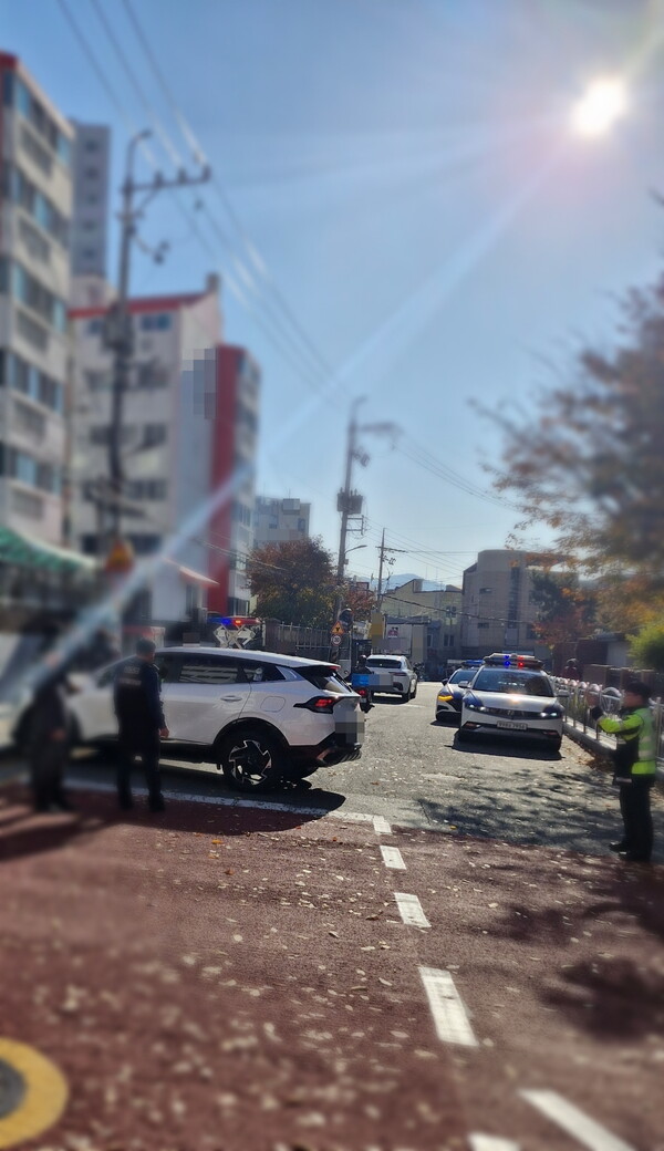 사고현장(사진=부산남부경찰서 제공)